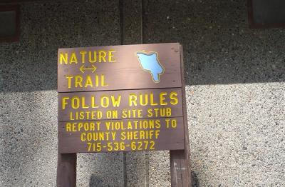 Otter Lake Trail Sign
