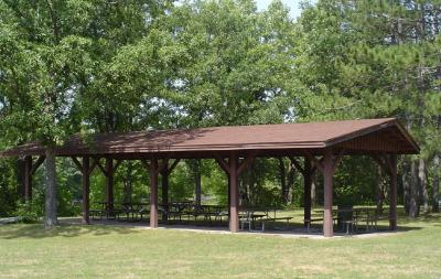 New Wood Park Shelter 1 by River