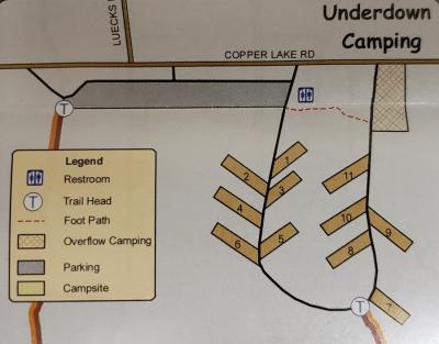 Underdown Campground Map
