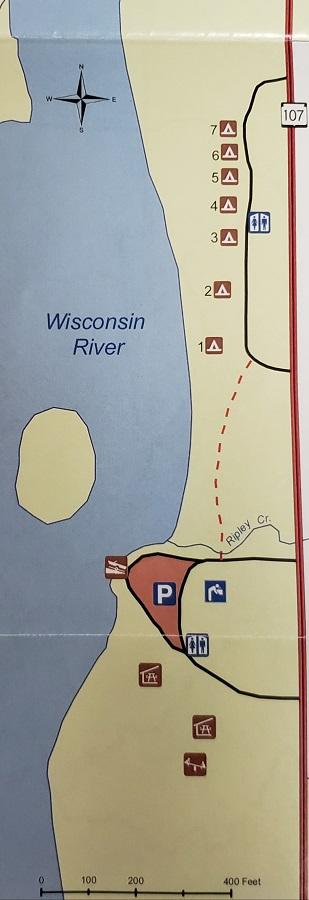 New Wood Campsite Map